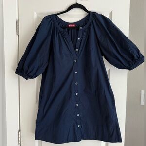 Staud Mini Vincent dress in Navy, size M